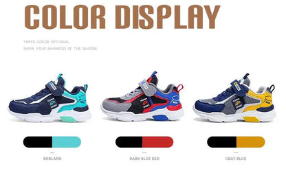 Children Casual Shoes for Boys Breathable Sneaker Summer Air Mesh Kids Hook & Loop Students School Shoe Size28-40