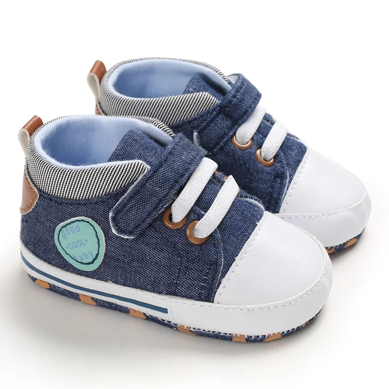 Lucky Blue Four Seasons Baby Soft Sole Walking Shoes for 0-1 Year Old Boys Casual Lightweight Sports Shoes Indoor Walking Shoes