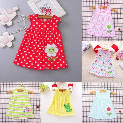 0-24M New born Cotton Flower Sleeveless Dresses Baby Girls Summer Multi Pattern Clothes Kids Princess Dress for 0-2Y Children