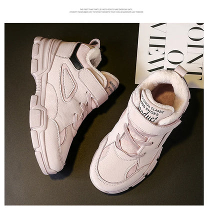 Boots For Kids Girls Boys Children's Winter Tooling Cotton Boot Casual Kids Shoe Trendy All-match Hard-wearing Fashion Anti-wear