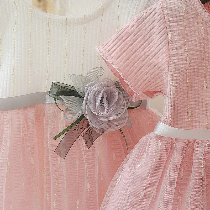 Summer Kids Baby Girls Dresses Infant Clothing Sleeveless Backless Bowknot Polka Dot Princess Dress Newborn Children Clothes