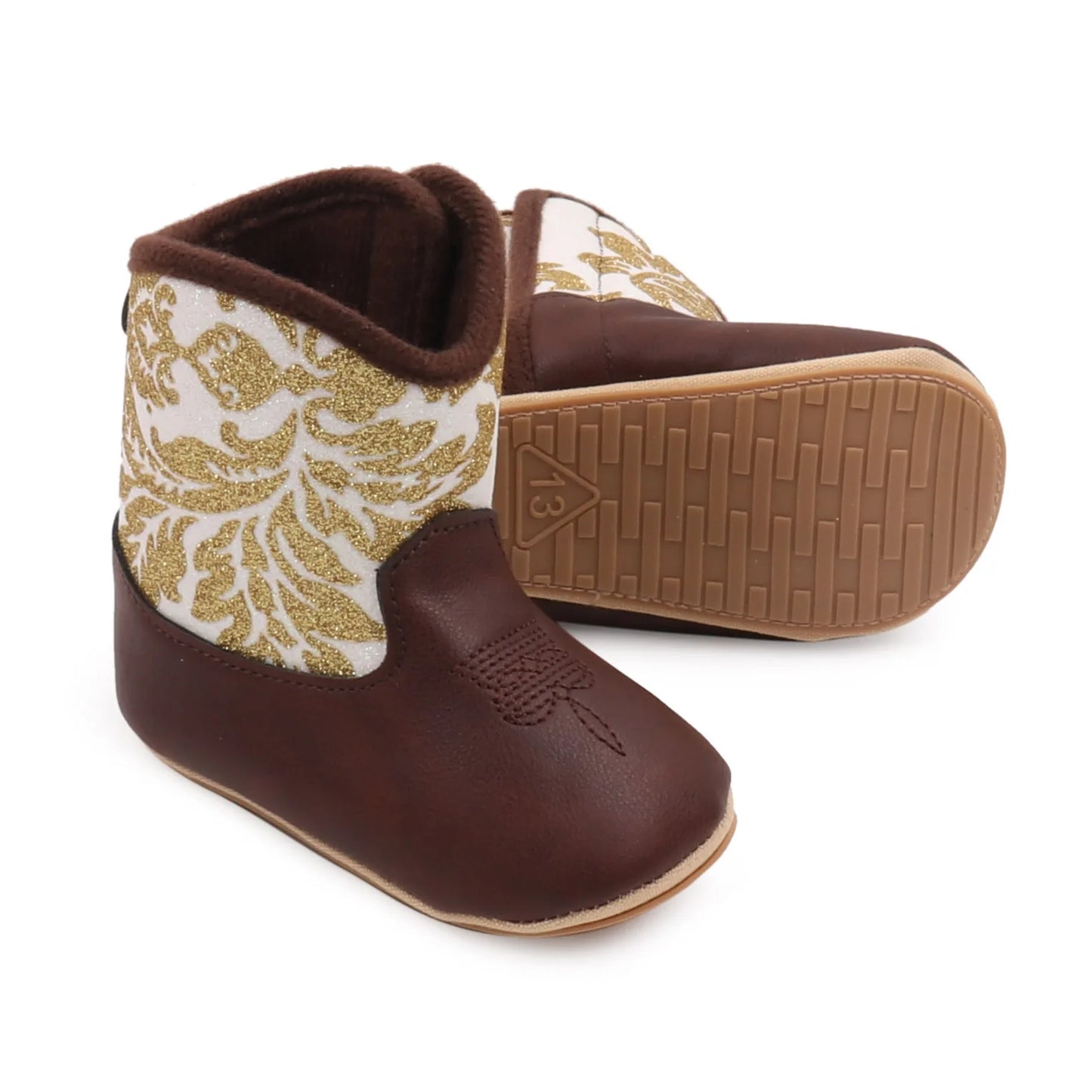 Baby Boots Made Of Soft PU and High-quality Cotton 2026 New Autumn and Winter Short Boots With Rubber Soles and Anti Slip Baby