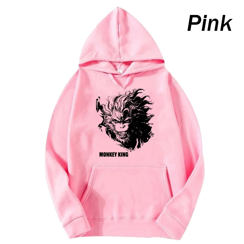 New Hoodie Men/Women Fashion Casual Autumn Winter Cool Pullover  monkey King Long Sleeve Hoodie