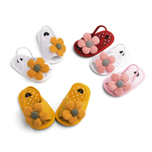 Summer New Sunflower Baby Sandals Soft Bottom Baby Toddler Shoes 0-1 Years Old Baby Girls  Baby Shoes Girls  Baby Boy Shoes