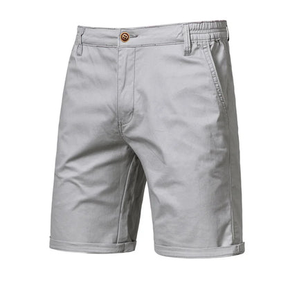 2026 Men Shorts Summer Cotton Middle Waist Male  Casual Business Men Shorts Printed Beach Stretch Chino Classic Fit Short Homme