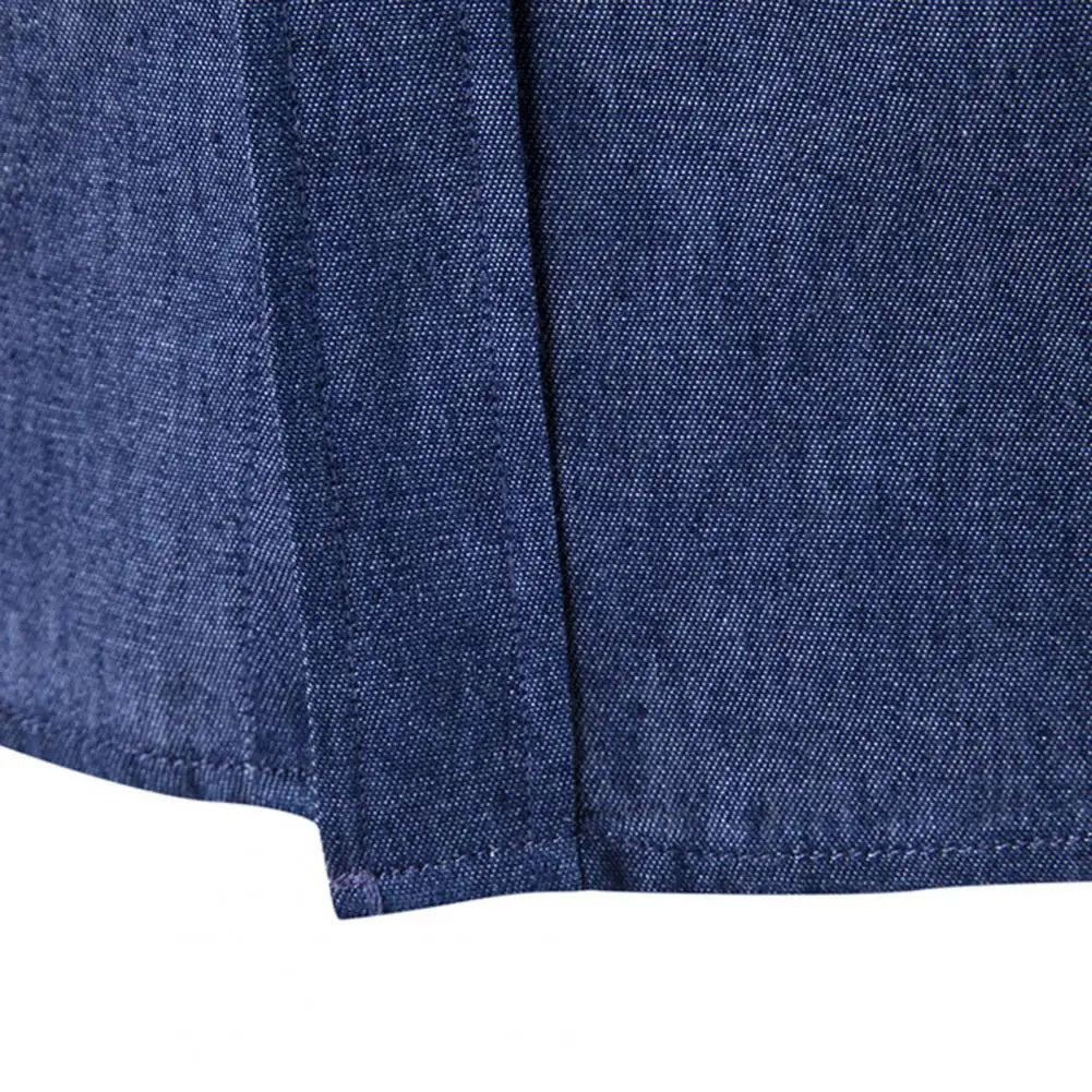 Men's Denim Shirts 2025 Long Sleeve Men Dress Shirt Fashion Slim Fit Style Navy Blue Jeans Male Shirt Long sleeve Shirt For Men