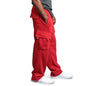 Men's Sweatpants Straight Fit Joggers for Sports and Streetwear Loose Oversized Drawstring Long Pants Men Multi-pocket Pants