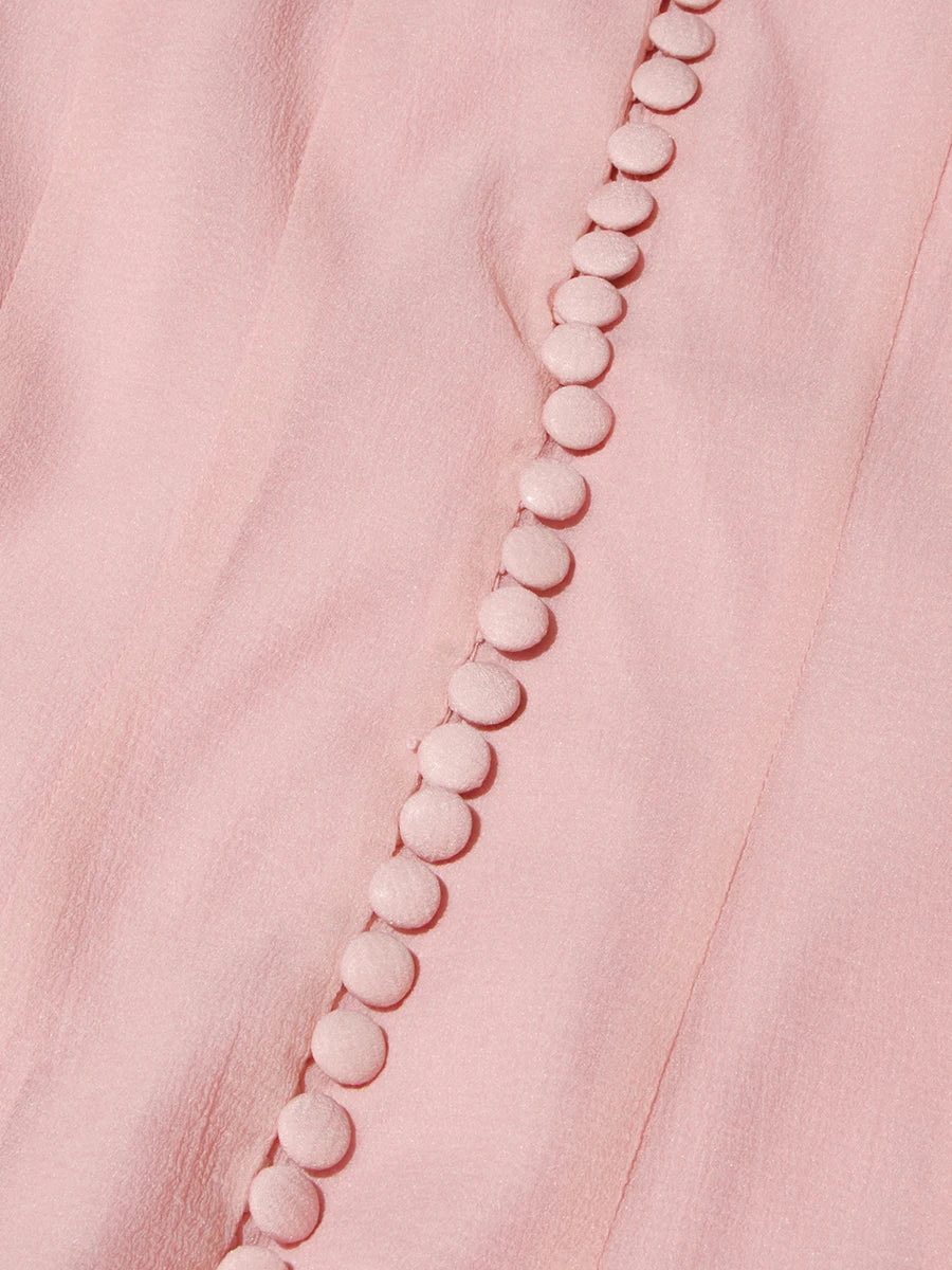 Girl's Dress Irregular Pleated Patchwork Fashion Long Lantern Sleeve Waist Cinching Mini Dress 2025 New