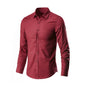 Men's Formal Shirt Long Sleeve Non-Iron Business Slim Fit Korean Work Men White Casual Dress Suit Shirt 2026 Autumn S-5XL