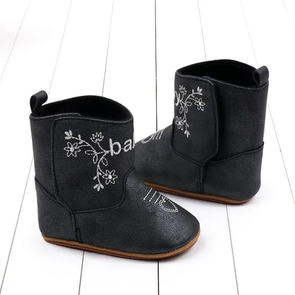 Baby Boots Made Of Soft PU and High-quality Cotton 2026 New Autumn and Winter Short Boots With Rubber Soles and Anti Slip Baby