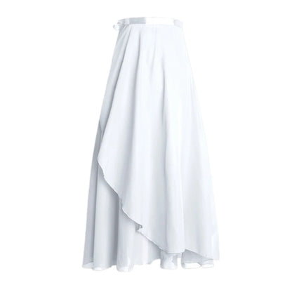 Women Wrap Dance Skirt Girls Long Dance Skirt Ballet Wrap Skirt Dance Skate Over Scarf Skirt Dancewear