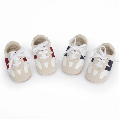 Newborn Baby Sneakers Letter Patchwork Baby Casual Shoes Anti-slip Hundred Toddler Baby Boys Girls Shoes 0-18 Months