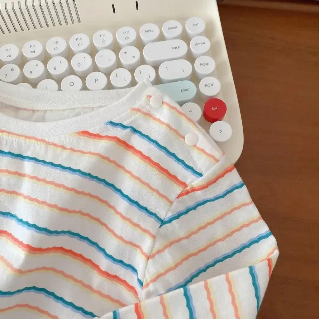 2025 Autumn Korean Baby Boys Girls Pants Cartoon Jeans Overalls Cute Bear Infant Toddler Kids Cotton Suspender Denim Jumpsuit