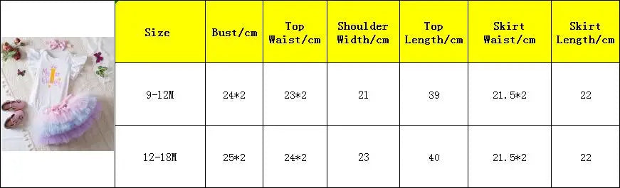 NewBorn Girls 1St Birthday Party Dress Princess 1 Year Old Ceremony Mesh Tutu Vestidos Infant Unicorn Christening Gowns