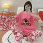 Women's New Three-piece Pajamas Home wear Set of Sweet Pajamas Cartoon Leisure Women's Home wear Pajamas Set