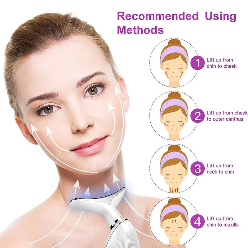 7 Modes Neck Face Lift Neck Beauty Device Slim Massager Face Lifting Tightening Facial Wrinkle Remover Face Care Beauty Machine