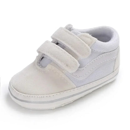 2025 Baby Canvas Sneakers Classic Stripes Casual Baby Boy Girl Shoes Anti-slip Soft First Walkers Infant Baby Unisex Shoes