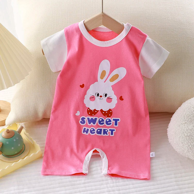 Newborn Baby Boy Girl Letter Print Bodysuit Jumpsuit Clothes Outfit Infant Kids Boys Girls DS19