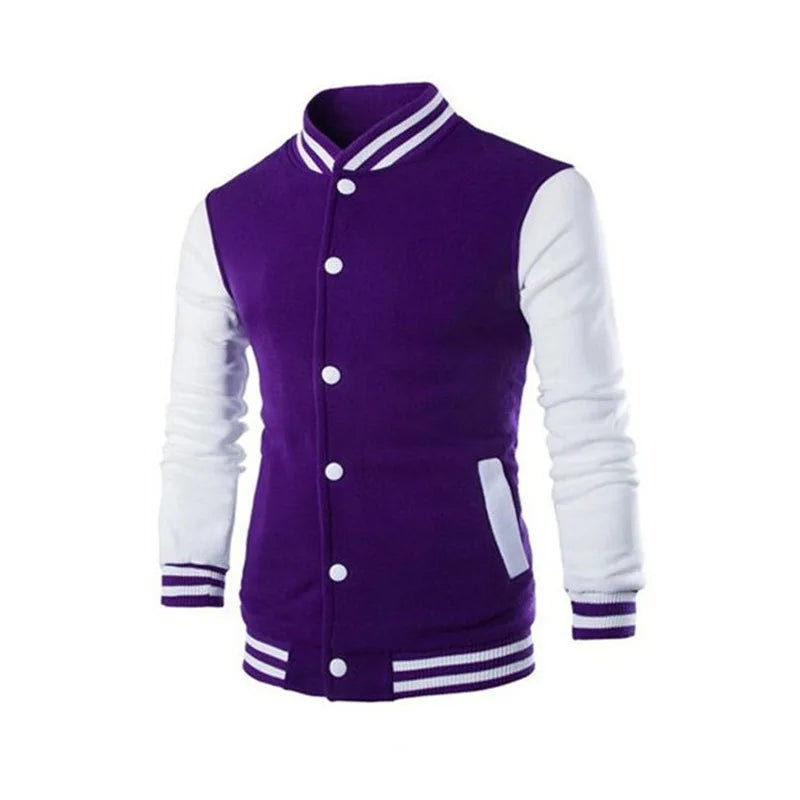 2026 New Loose Trendy Brand Baseball Jersey  Men Fashion Bomber Jacket Men's Casual Plus Size Tops Street Men's overcoat