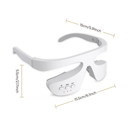 Electric 3D Eye Beauty Device with 3 Modes - Eye Vibrator Massage & 36 LED Light Therapy for Gentle Fatigue Relief And Dark Circ