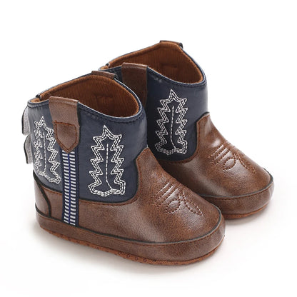 Baby Boots Made Of Soft PU and High-quality Cotton 2026 New Autumn and Winter Short Boots With Rubber Soles and Anti Slip Baby