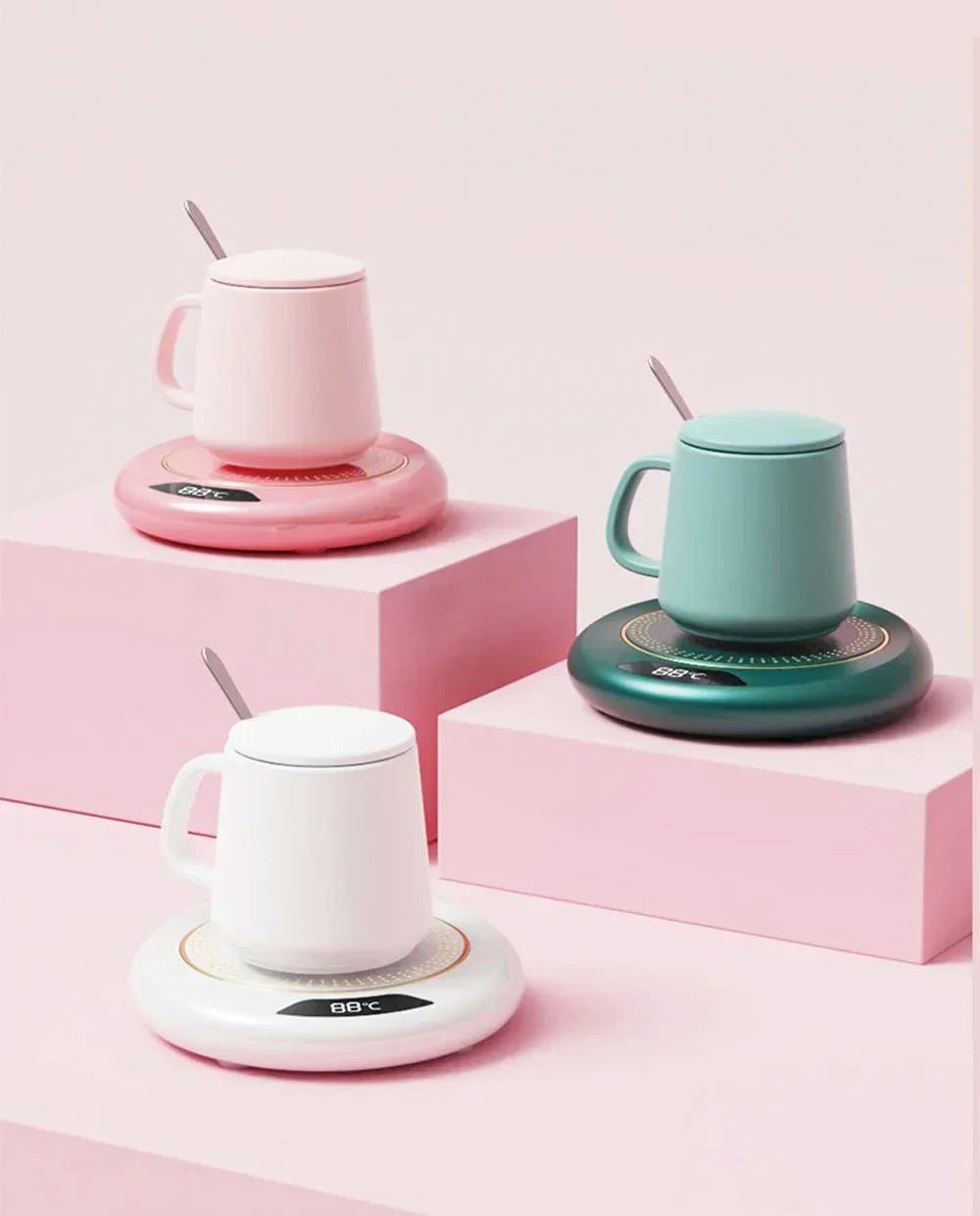 Mug Warmer USB Cup Heater Electric Coffee Milk Tea Water Heating Pad Thermostatic Coasters Cup Warmer for Home Office Mug Heater