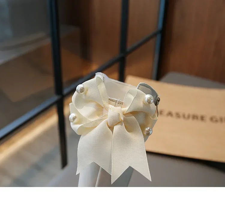 Knee Length Boots Children Shoes New 2025 Autumn Winter Fashion High Top Student Shoes Girls Princess Shoes with Bow Kids Boots