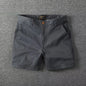 Men's Casual Cotton Shorts Summer Solid Color Slim Fit Loose Fit Thin Three-quarter Length Pants  Workwear