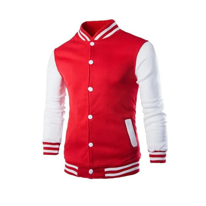 2026 New Loose Trendy Brand Baseball Jersey  Men Fashion Bomber Jacket Men's Casual Plus Size Tops Street Men's overcoat