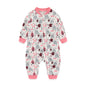 Newborn Baby 2-way Zipper Romper Cotton One-piece suit 0-24 Months Long Sleeve Newborn Baby Pajamas Comfortable Breathable