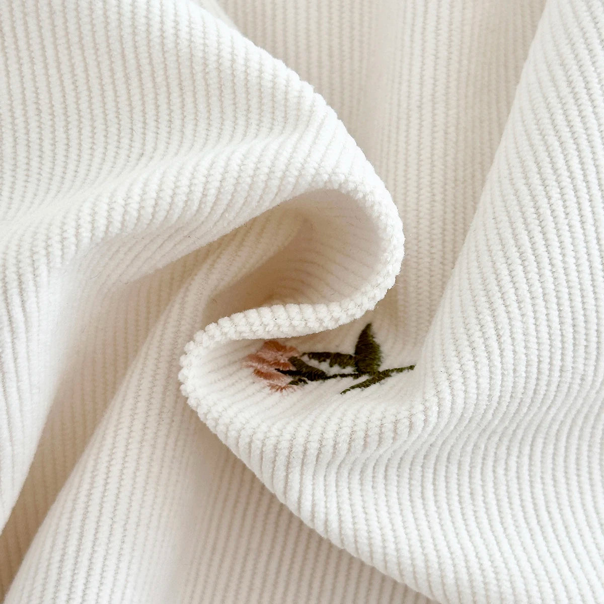 INS Baby Girls Strap Dress Flower Embroidery Heavy Denim Dress Pocket Button Bodysuits Autumn Newborn Baby Clothes 0-3Y