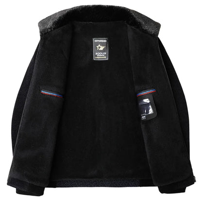 High Quality Winter Woolen Jacket for Men Versatile Brand Casual Business Cotton Trench Coat Add Velvet Keep Warm Overcoat Tops