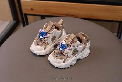 Mickey Minnie Baby Toddler Shoes For Boys Girls Breathable Mesh Little Kids Casual Sneakers Non-slip Children Sport Shoes