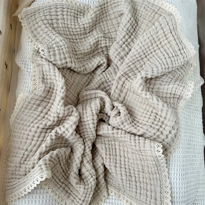 Baby Blanket Newborn 6 Layers Muslin Swaddle Wrap Soft Toddler Kids Bath Towel Infant Baby Crib Stroller Receiving Blankets