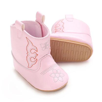 Baby Boots Made Of Soft PU and High-quality Cotton 2026 New Autumn and Winter Short Boots With Rubber Soles and Anti Slip Baby