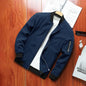 M-4XL Men's Jacket Autumn Thin Long Sleeve Baseball Uniform Windproof Cycling Jacket Solid Zipper Casual Jacket