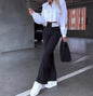 Office Lady Women's Pant Sets 2 Pieces New Holiday Style Short Blazers Coat + Straight Pants Suit 2024 Spring Women's Outfits