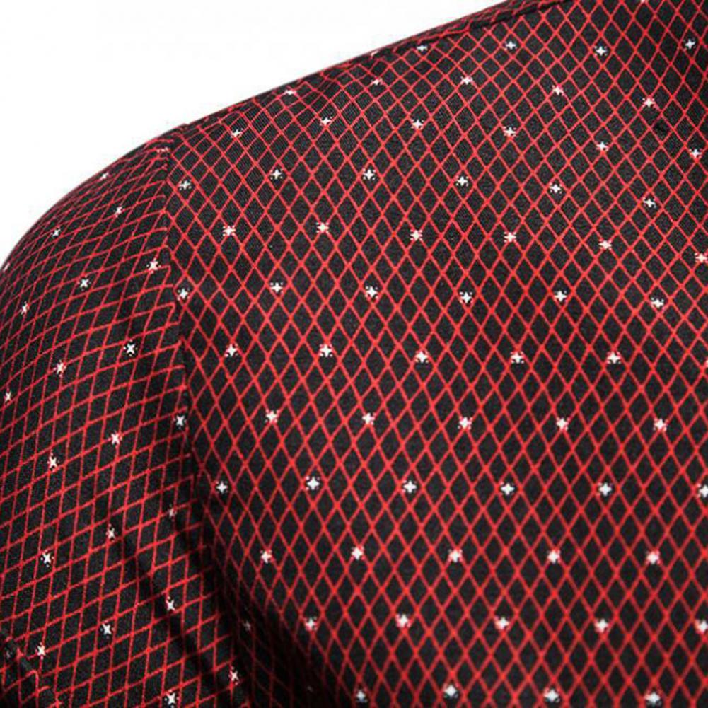 Men Shirt Formal Men Top Single-breasted Summer Top Lapel Summer Shirt Dot Print Shirt Business Shirt ropa hombre camisas