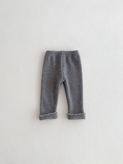 2025 Winter New Baby Plus Velvet Thick Leggings Cotton Girls Cute Bow Warm Trousers Infant Fleece Casual Pants Toddler Clothes