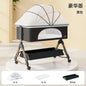 Baby Crib Newborn Small Bed Splicing Large Bed Cradle Bed Sleeping Basket Movable Foldable Portable And Multifunctional
