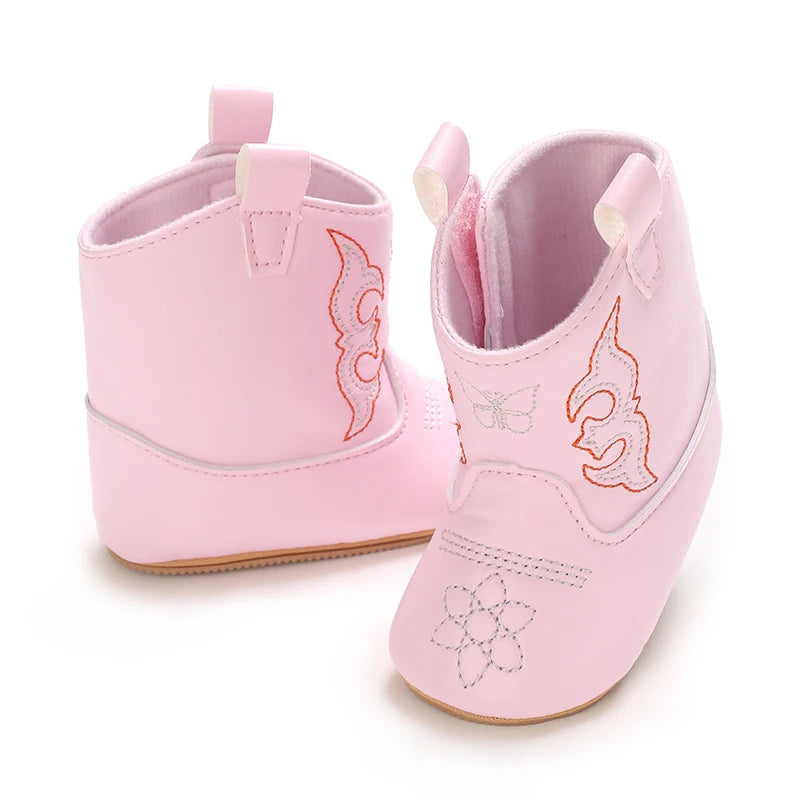 Baby Boots Made Of Soft PU and High-quality Cotton 2026 New Autumn and Winter Short Boots With Rubber Soles and Anti Slip Baby