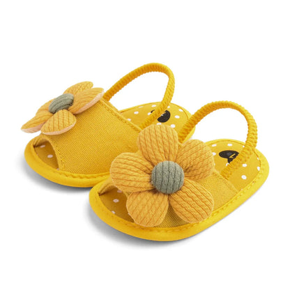 Summer New Sunflower Baby Sandals Soft Bottom Baby Toddler Shoes 0-1 Years Old Baby Girls  Baby Shoes Girls  Baby Boy Shoes