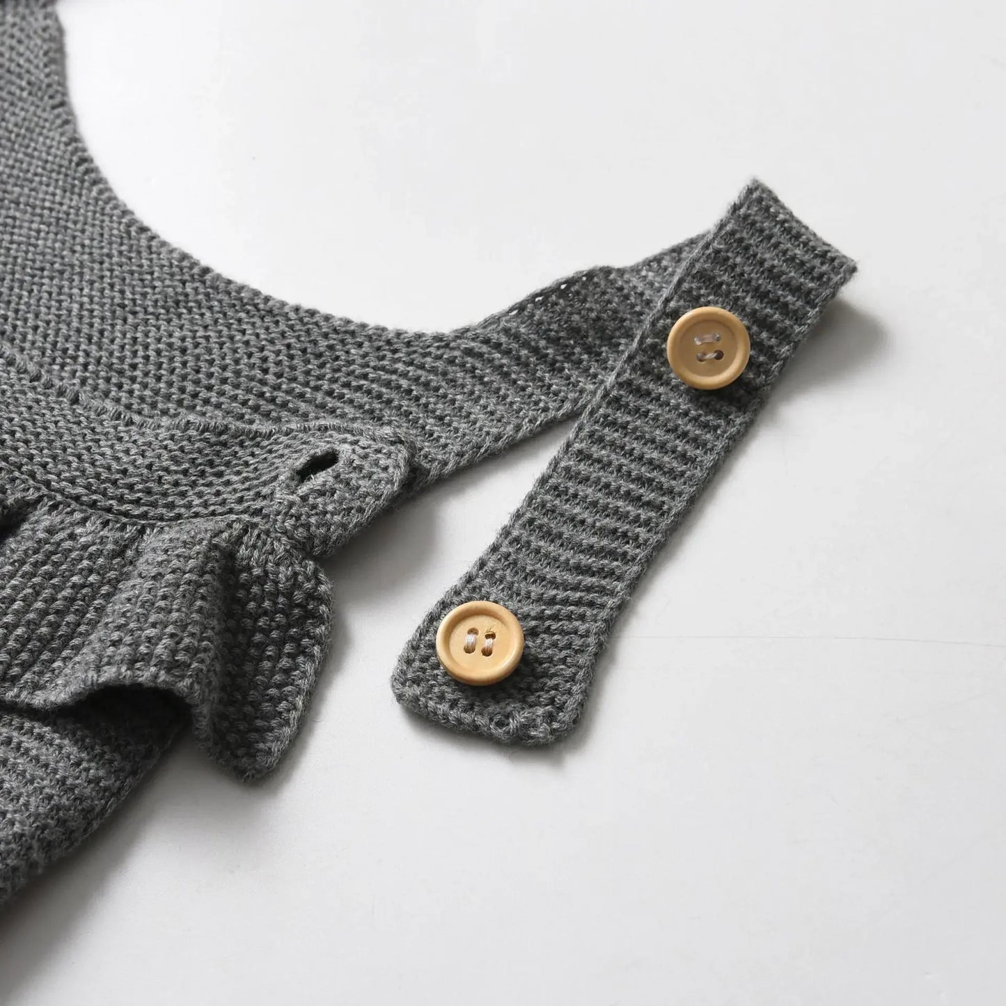 Toddler Newborn Baby Girl Jumpsuit Suspenders Costumes Outfit Knit Bodysuit Solid Color Sleeveless Knitted Sling Autumn Winter