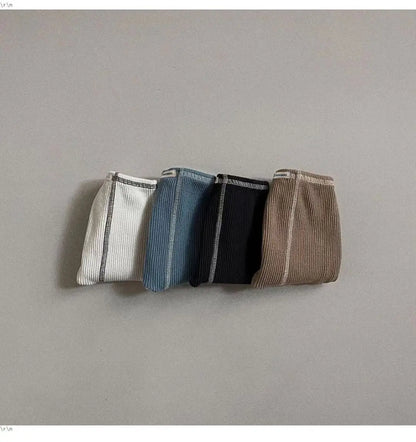 Autumn New Baby Solid Thread Leggings Cotton Boy Girl Drawstring Trousers Infant Toddler Pp Pants Newborn Casual Pants 0-24M