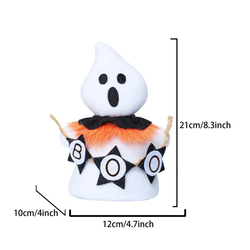 Holiday Decor Funny Halloween Ghost Doll Handicraft Soft Scary Ghost Doll Cartoon Scary Ghost Figurines Haunted House