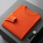 100% merino cashmere sweater men's round neck pullover business casual fashion top knitted loose men's Jacket
