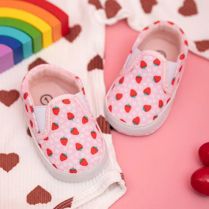 Newborns Shallow Infant Toddler Cute Shoes Baby Boy Girl Sneakers Anti-Slip Soft Flat First Walker Shoes