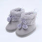 Winter Plus Velvet Snow Booties For Baby Warm Boots Shoes baby Girl Shoes Pompom Soft Sole Indoor Walking Shoe