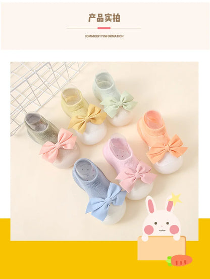 Newborn Baby Shoes Boy Embroidery Pattern Nonslip Floor Socks Kids Girls Soft Rubber Sole Crib Toddler Booties Toddler Shoes
