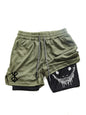 Berserk- Men's 2 in 1 Sports Shorts, Quick Dry Running Shorts, Gym & Fitness Training, Double Layer